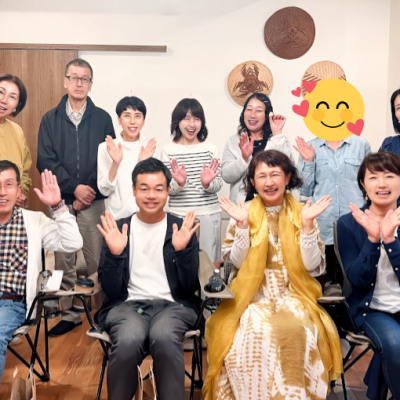 チャネラー純子さんの飛騨高山・位山リトリートの記念写真