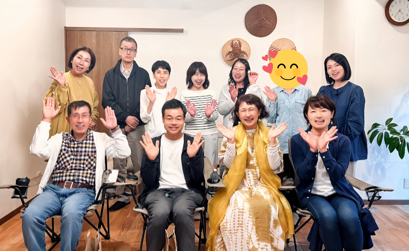 チャネラー純子さんの飛騨高山・位山リトリートの記念写真